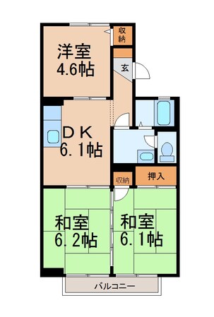 紀伊中ノ島駅 徒歩30分 2階の物件間取画像